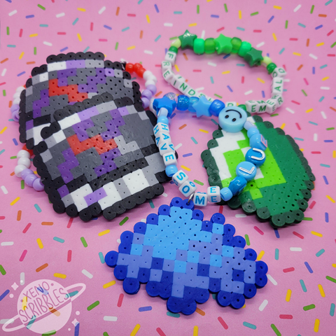 Dream SMP Perler Single Kandi Cuff Bracelets - xenoscribbles's Ko-fi ...