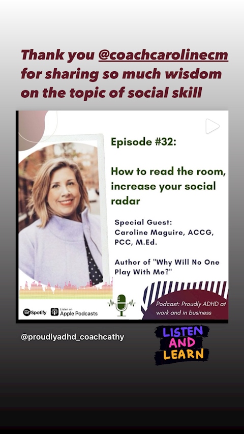 32: ADHD & Social Skills - How to read the room, i