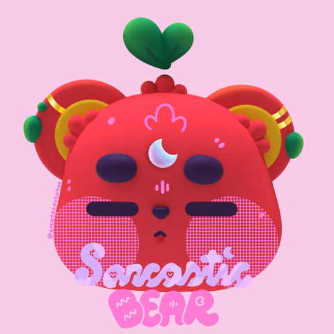 3D Sarcastic Bear