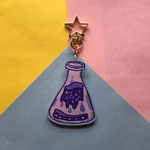 Galaxy flask keychains are now in the shop!