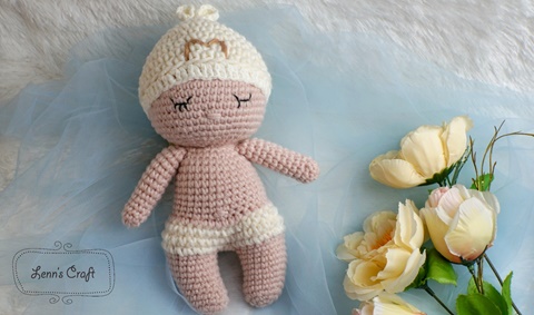 Crochet your own baby boy amigurumi plush