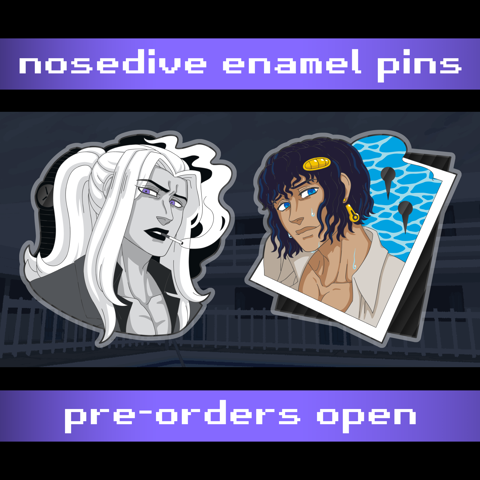 nosedive enamel pins pre-order ending soon!