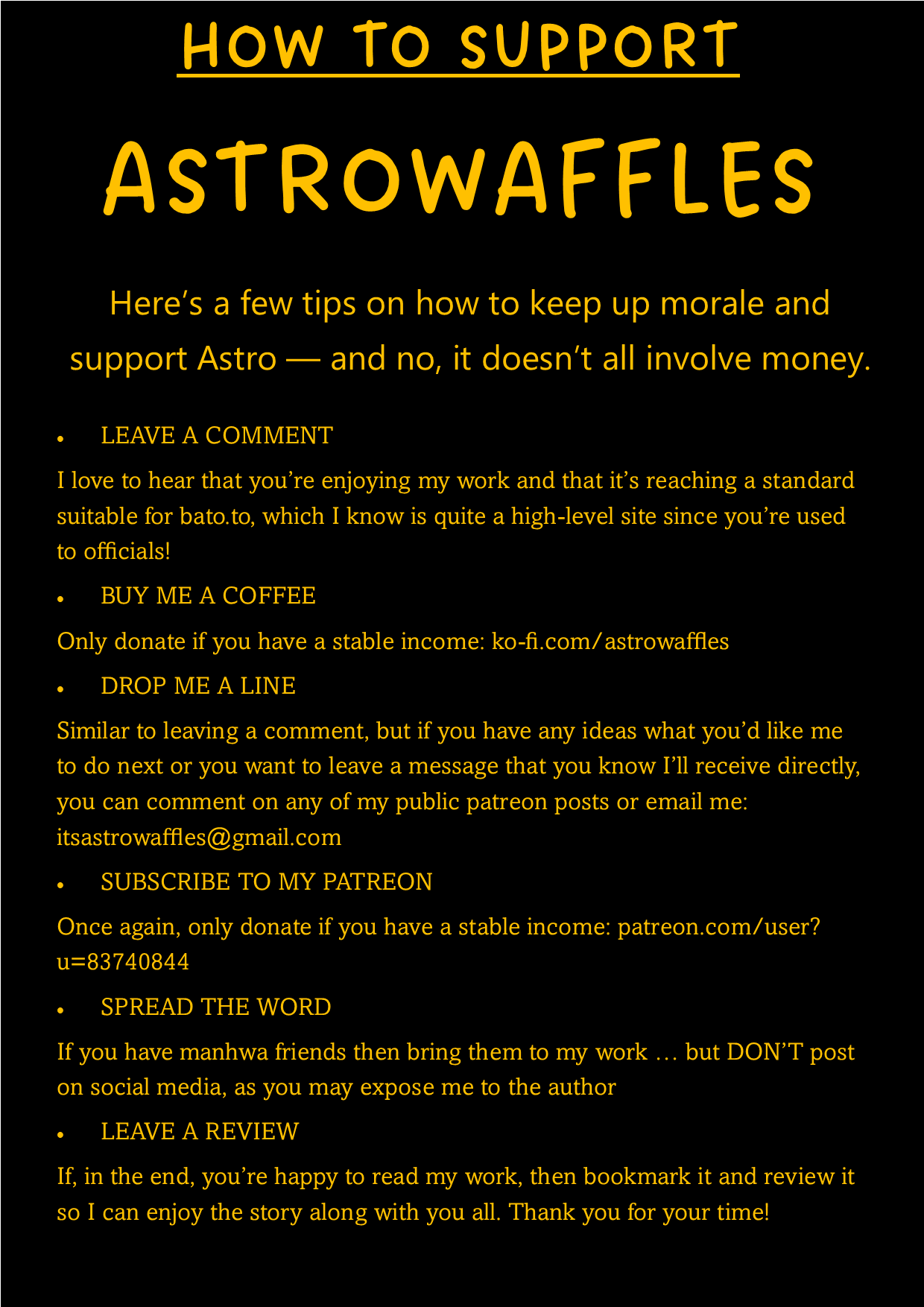 How can you support Astro?