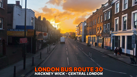 London Bus Ride in 4K: Bus Route 30 - Hackney Wick