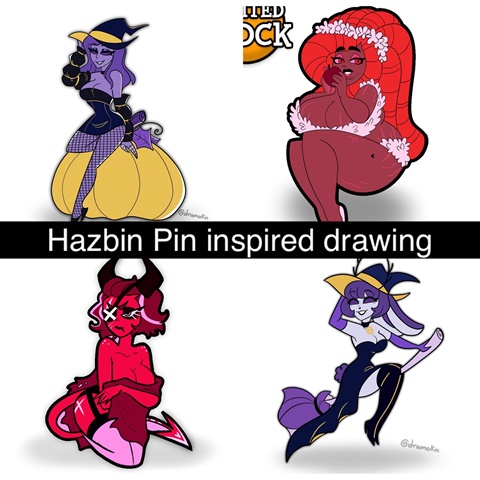 Hazbin Hotel Rubber Duck Pins - Destiny Doodles's Ko-fi Shop - Ko