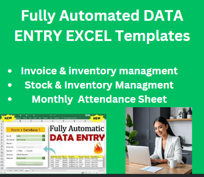 Fully Automated DATA ENTRY EXCEL Templates - kavitarak's Ko-fi Shop ...