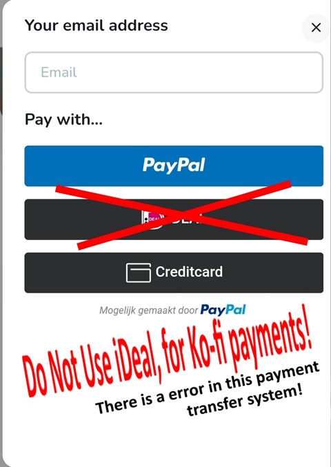 iDeal and PayPal Error