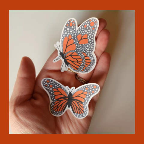 Enamel Pin - Monarch Butterfly