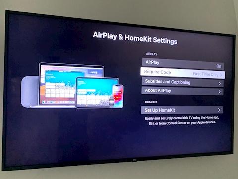 Televisión compatible con Apple HomeKit