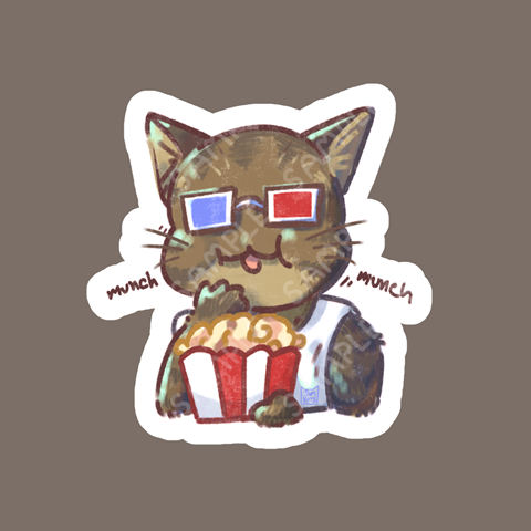 May Sticker Club! Popcorn Bucket!