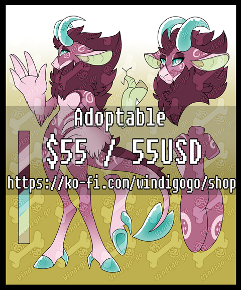 {A} Goat Daemon Adopt 5 - Aoi's Ko-fi Shop - Ko-fi ️ Where creators get ...