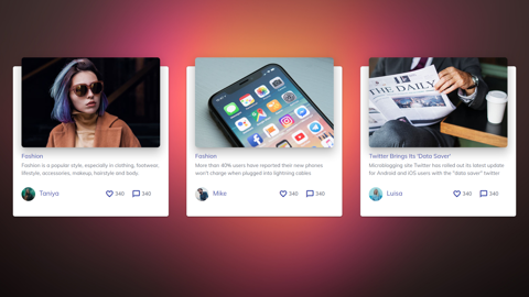 Build a Responsive Blog Post Card | HTML and CSS Tutorial - easy web ...