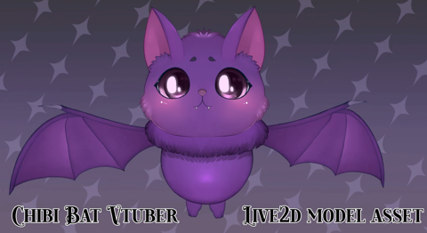 Halloween asset - 2d Vtuber Bat Model - Amalthea's Ko-fi Shop - Ko-fi ️ ...