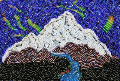 Aurora Over Mountains