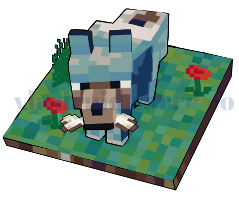 FEB STICKER DESIGN 1/2: cube dog