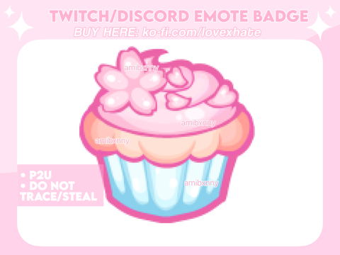 BAKE IT HAPPEN Cupcake Pun Twitch Discord Emote Channel 