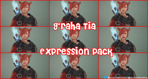 Graha Tia Expressions Pack (14) - DawnrieDoodles's Ko-fi Shop - Ko-fi ️ ...