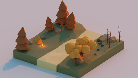 Low Poly World - Autumn