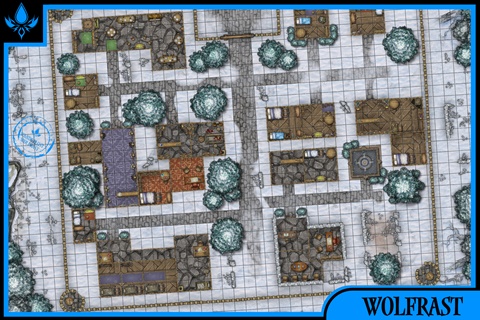 City of Wolfrast TTRPG Battlemap