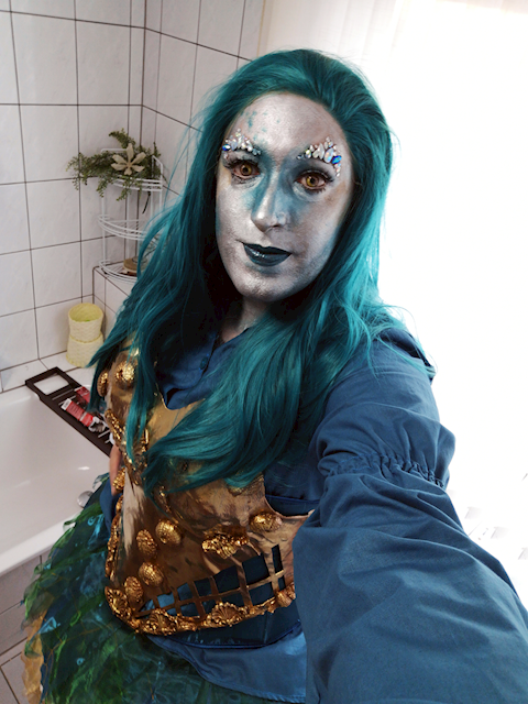 makeup test for my sea fairy costume