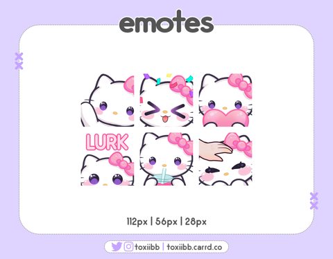 6x Kitty Emotes - toxi's Ko-fi Shop - Ko-fi ️ Where creators get ...