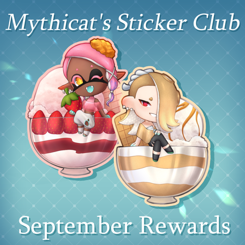 September's Sticker Club Rewards 