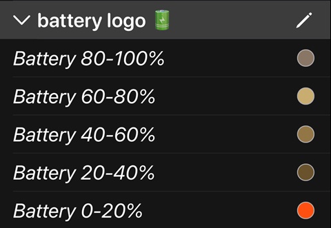 Battery life indicator
