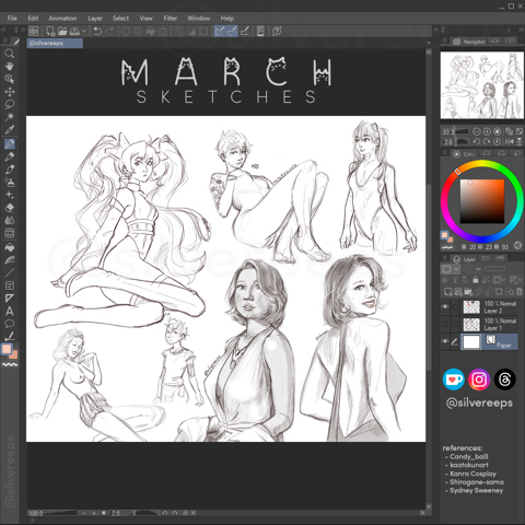 March sketches