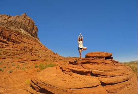 Utah Desert Yoga 
