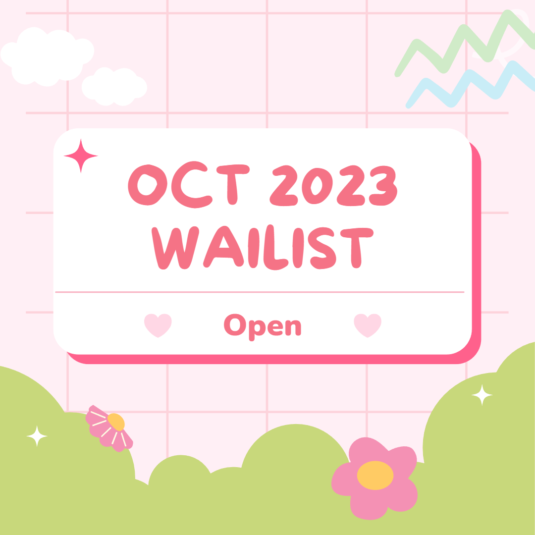 OCTOBER 2023 WAITLIST - OPEN