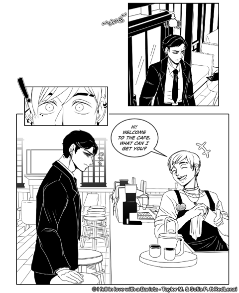 I fell in love with a Barista - Comic page Comm