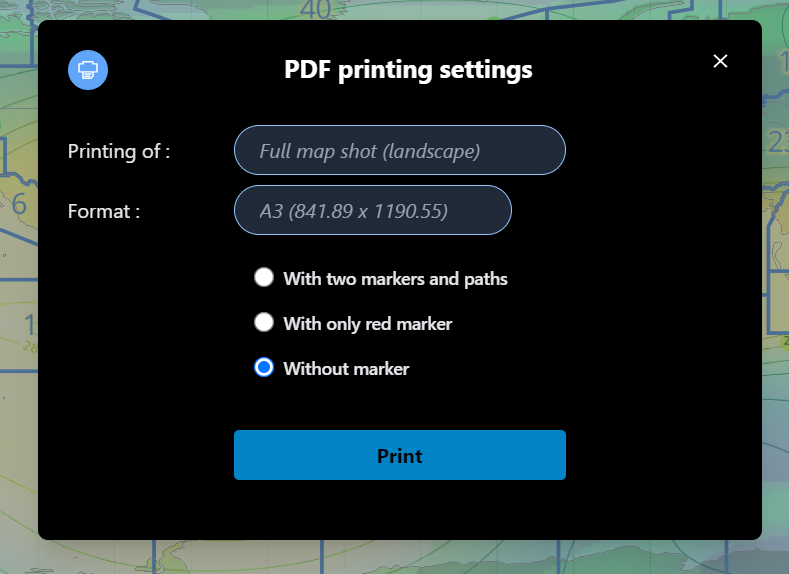 HamDXMap can now print your map