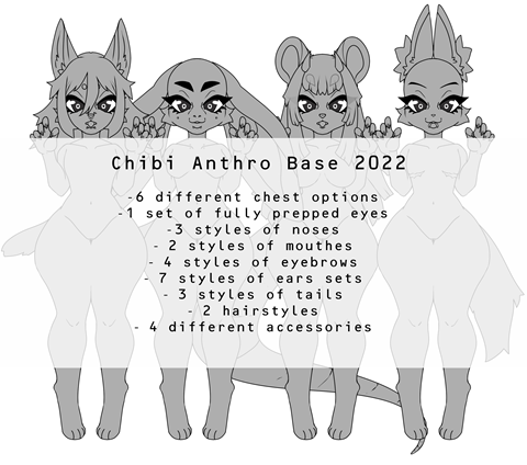 P2U Chibi Base Set, Pay to Use, $4