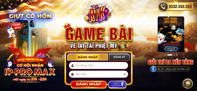Rikvip | Cong game bai doi thuong Rikvip Club hot 