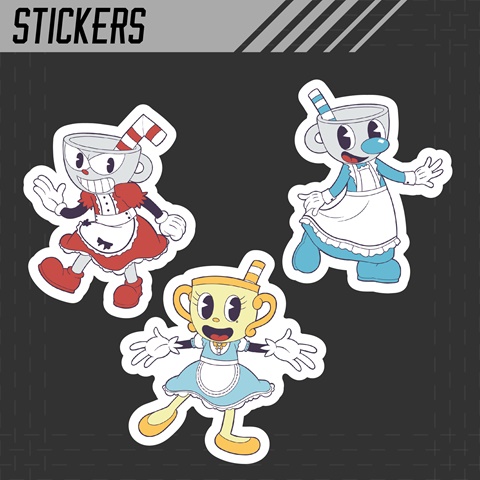 ms chalice - Cuphead And Mugman - Sticker