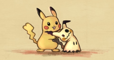 Pikachu and mimikyu ^^