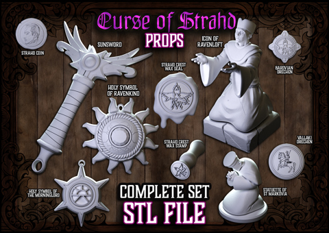 Curse of Strahd 3D Printable Props (STL FILES) - Printotheque's Ko-fi ...