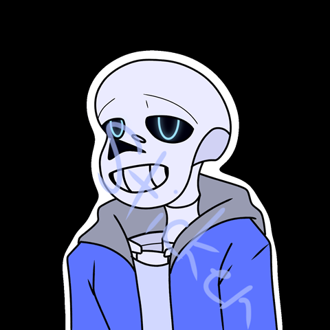 Underfell Sans Vinyl Sticker