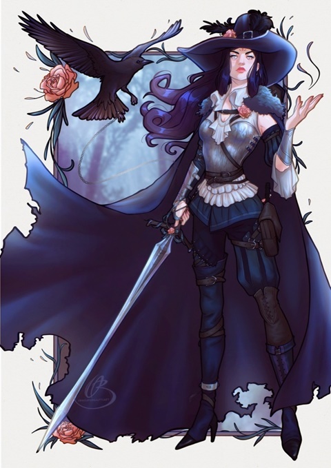 Talia the hexblade warlock