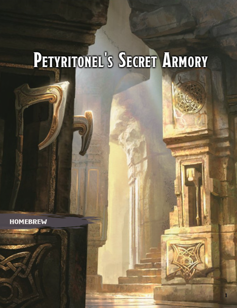 Item Compendium: The Secret Armory (5E)