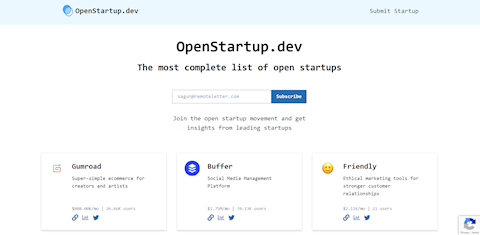 OpenStartup.dev