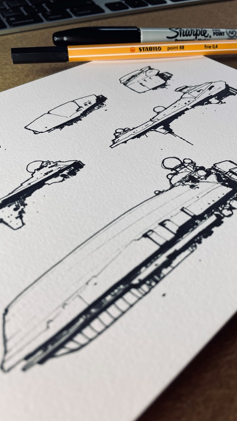 Sketchbook Spaceships