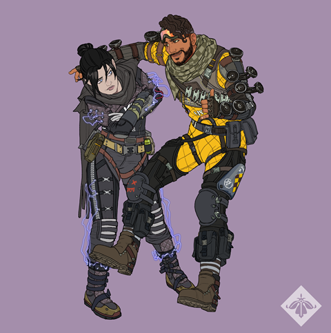 Apex Legends Wraith and Mirage 