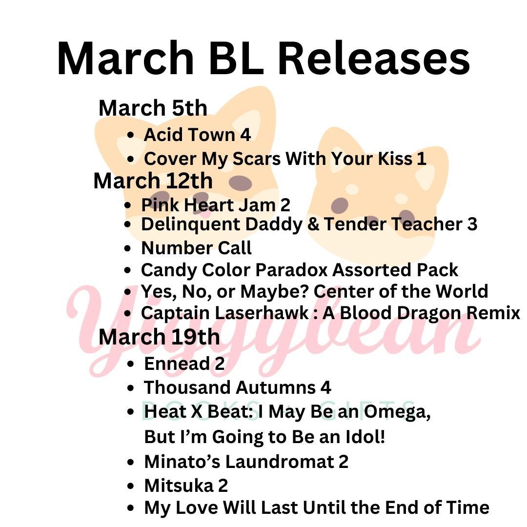 March BL Releases