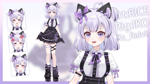 Premade Live2d Jirai vtuber model 【VtubeStudio】 - iko イコ's Ko-fi Shop ...