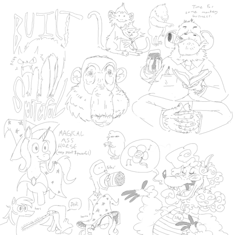 Assorted Febuary Doodles