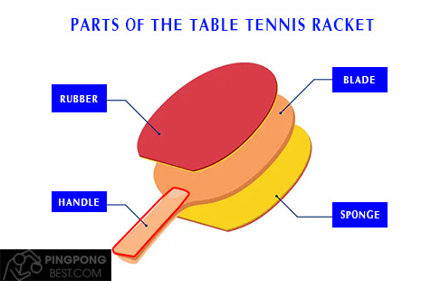 4 Parts of the Table Tennis Racket
