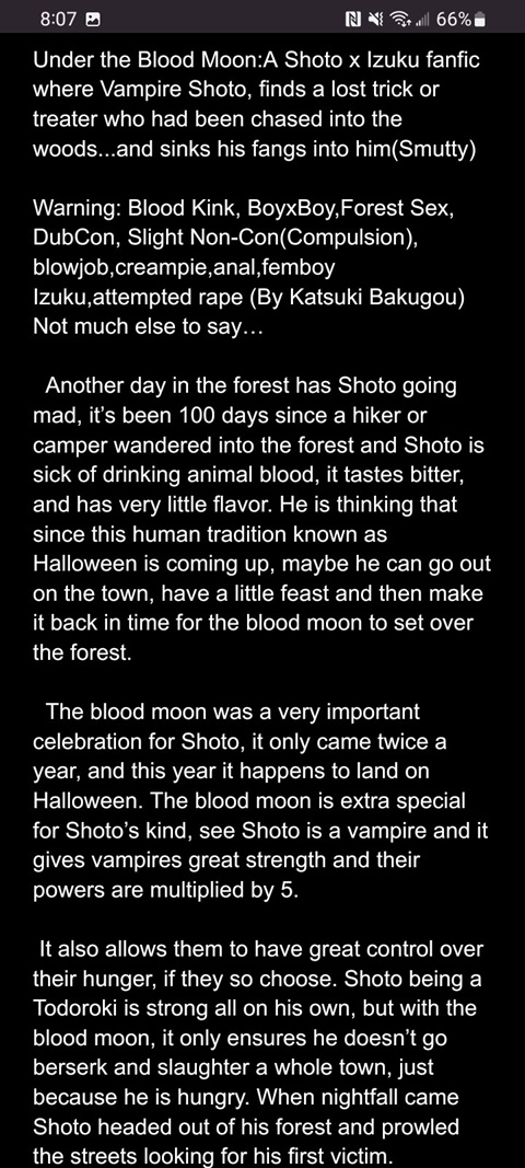 Under The Blood Moon ShotoxIzuku SMUT