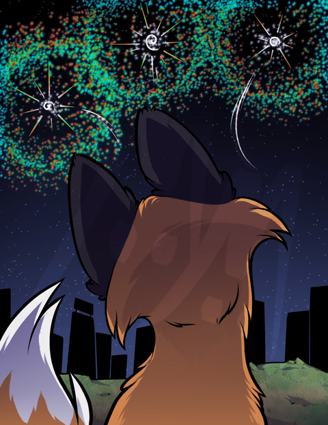 Fireworks Fox