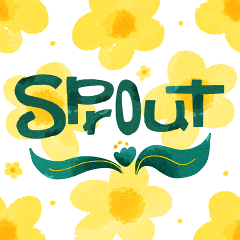 Lettering practice: Sprout 🌱